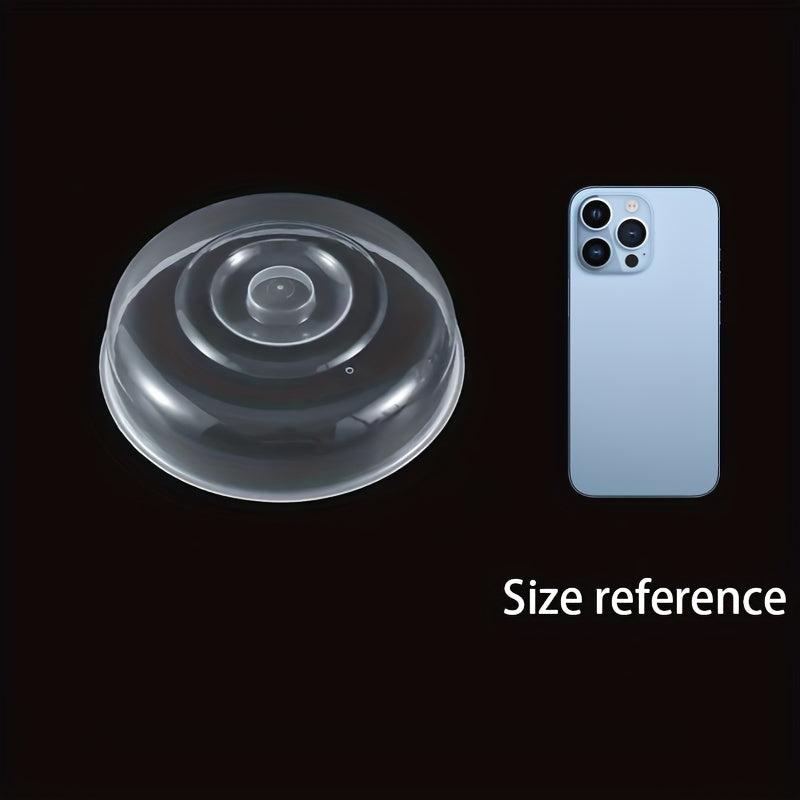Clear Plastic Food Cover Collapsible Microwave Splatter Shield Refrigerator Bowl