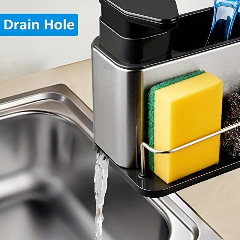 3-in-1 Sponge Holder & Organizer Tray for Kitchen Sink