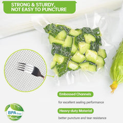 Vacuum Bags For Food Preservation BPA Embossed Vacuum Packaging Bags