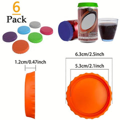 Leak Proof Silicone Can Lid Reusable Soda Cap