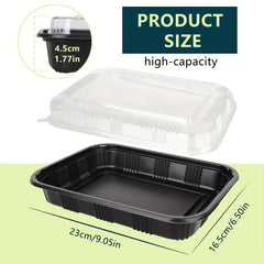 10-Pack DingDongJi 1 Grid Meal Prep Container Lunch Box Microwave Safe Leakproof
