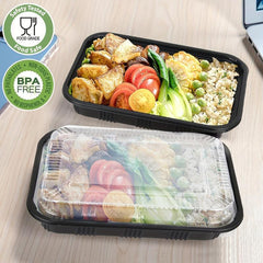 10-Pack DingDongJi 1 Grid Meal Prep Container Lunch Box Microwave Safe Leakproof