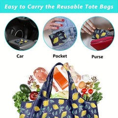 Striped Tote Bag Handbag Large Reusable Shopping Bag