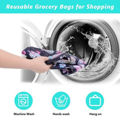 Striped Tote Bag Handbag Large Reusable Shopping Bag