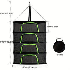 Herb Drying Rack Foldable Plant Drying Net Herb Dryer
