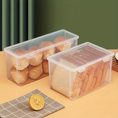 Transparent Bread Box Fresh Keeping Refrigerator Storage Box for Toast and Bread