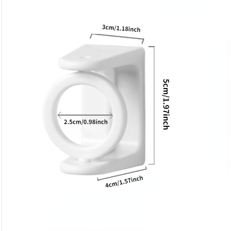Adjustable Self Adhesive Curtain Rod Holder Clamp Hooks