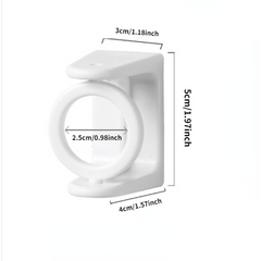 Adjustable Self Adhesive Curtain Rod Holder Clamp Hooks