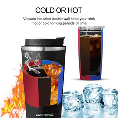 2oz Stainless Steel Vacuum Coffee Flask Travel Mug Hot Cold Beverages