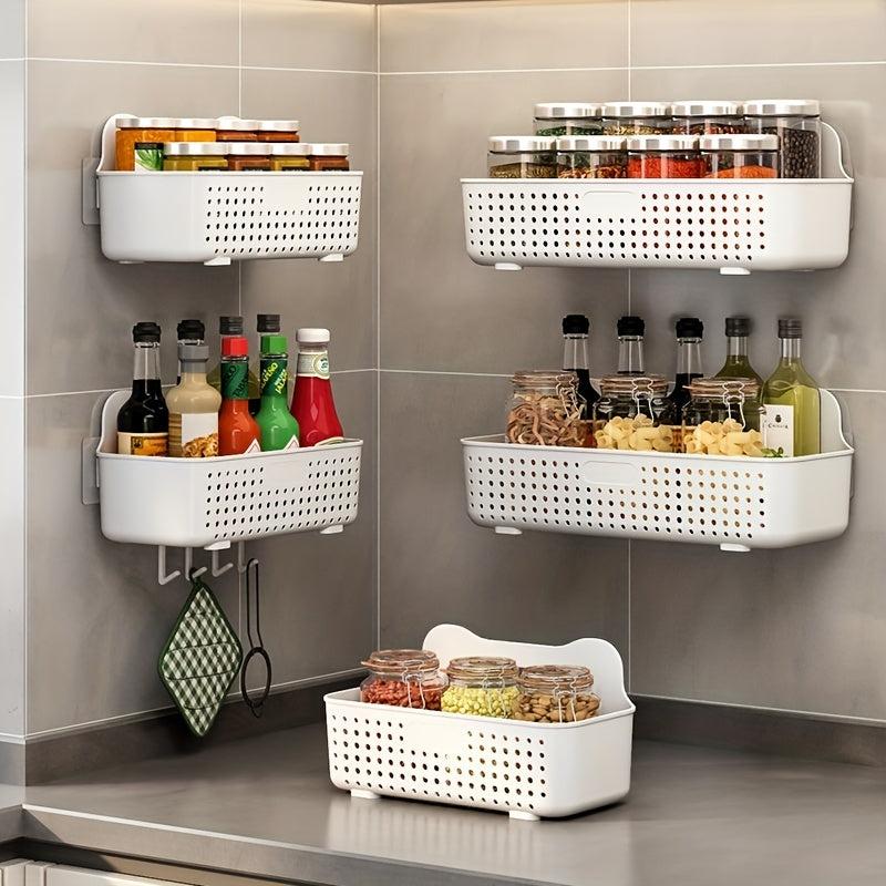 Wall Mounted Hanging Storage Basket for Fruit and Veggies