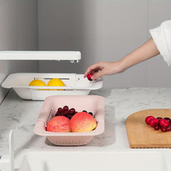 Adjustable Sink Colander for Washing Fruits & Vegetables