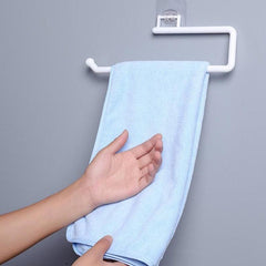 Wall Mounted Towel Hook No Drilling - Bathroom Kitchen Toilet Roll Storage