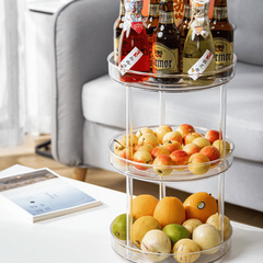 Rotatable Spice Rack Transparent Condiment Rotating Seasoning Rack