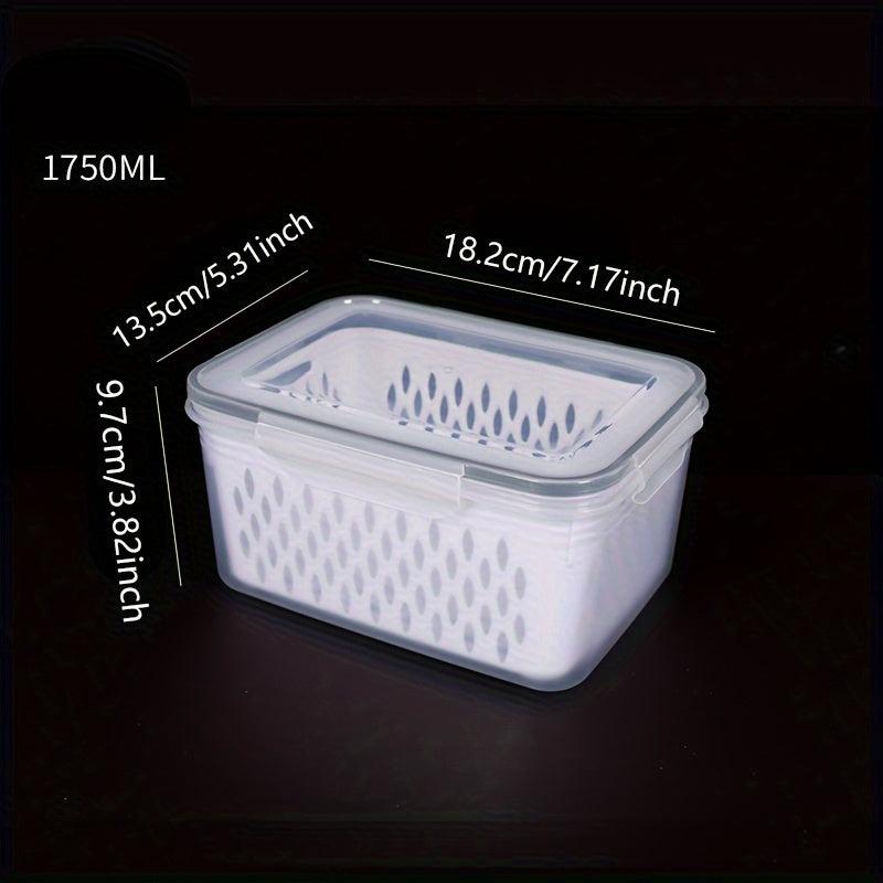 3pcs Fruit Storage Containers For Fridge with Colanders