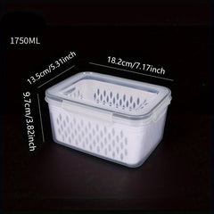 3pcs Fruit Storage Containers For Fridge with Colanders
