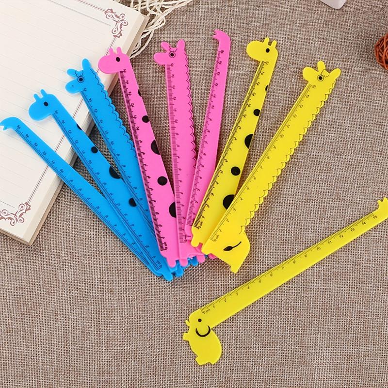 Blind Box Pack of 4 Creative Cartoon Rulers for Students