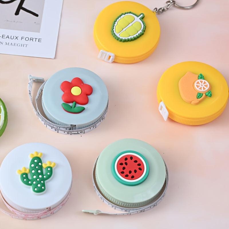 Portable Cartoon Mini Tape Measure Multifunctional Leather Ruler for Measuring