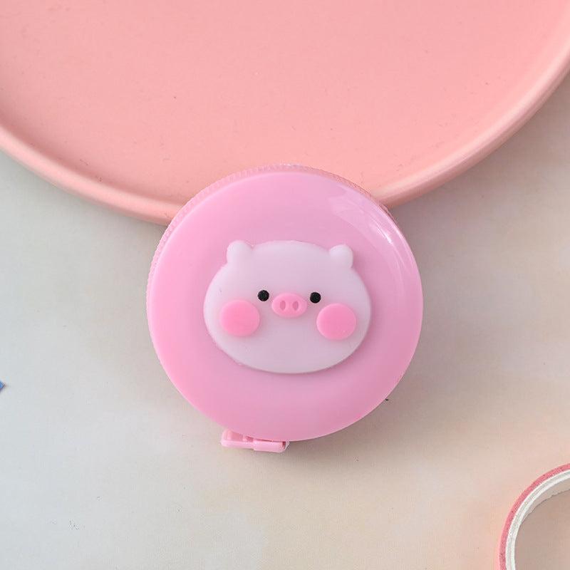 Portable Cartoon Mini Tape Measure Multifunctional Leather Ruler for Measuring