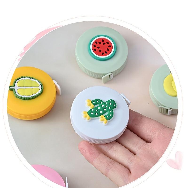 Portable Cartoon Mini Tape Measure Multifunctional Leather Ruler for Measuring