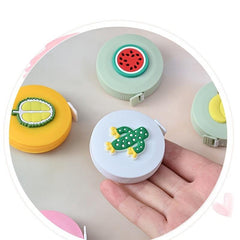 Portable Cartoon Mini Tape Measure Multifunctional Leather Ruler for Measuring