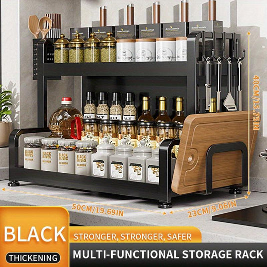 Kitchen Countertop Storage Rack for Chopsticks, Spoons, and Seasoning Jars