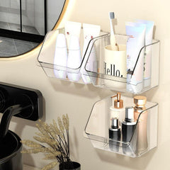 Kitchen Wall Mounted Seasoning Storage Rack No Punching Storage Box