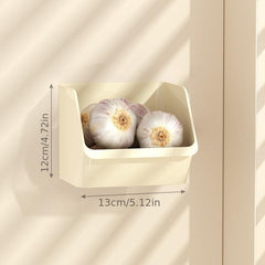 Kitchen Wall Mounted Seasoning Storage Rack No Punching Storage Box