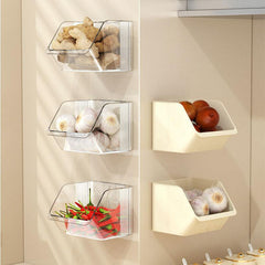 Kitchen Wall Mounted Seasoning Storage Rack No Punching Storage Box