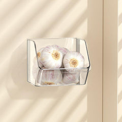 Kitchen Wall Mounted Seasoning Storage Rack No Punching Storage Box