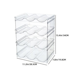 Stackable 12 Bottle Organizer Rack for Kitchen