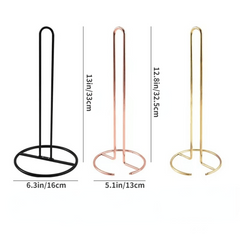 Vertical Iron Tissue Holder for Countertop and Desktop Storage