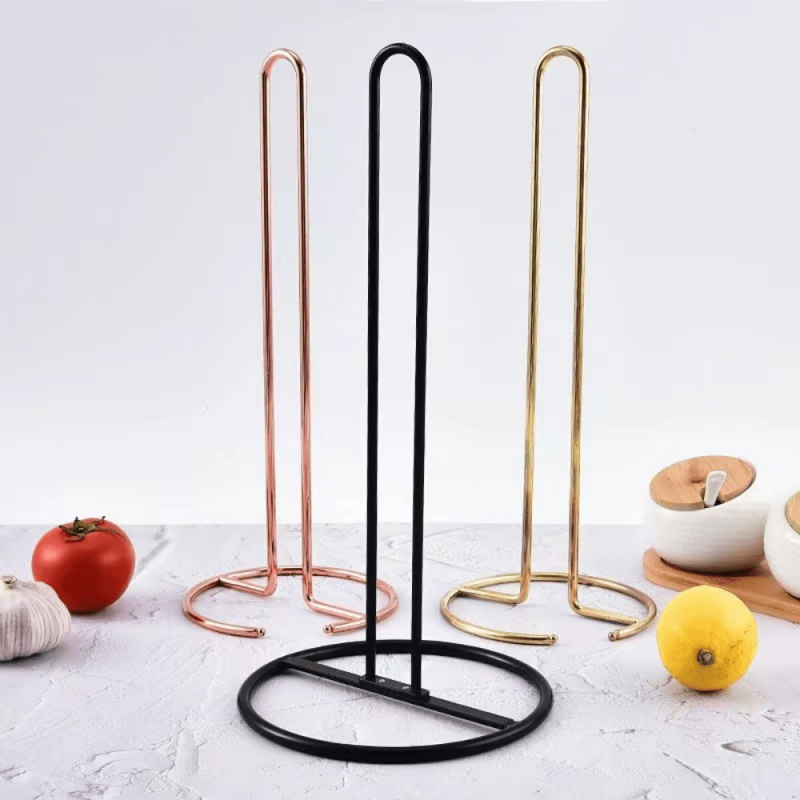Vertical Iron Tissue Holder for Countertop and Desktop Storage