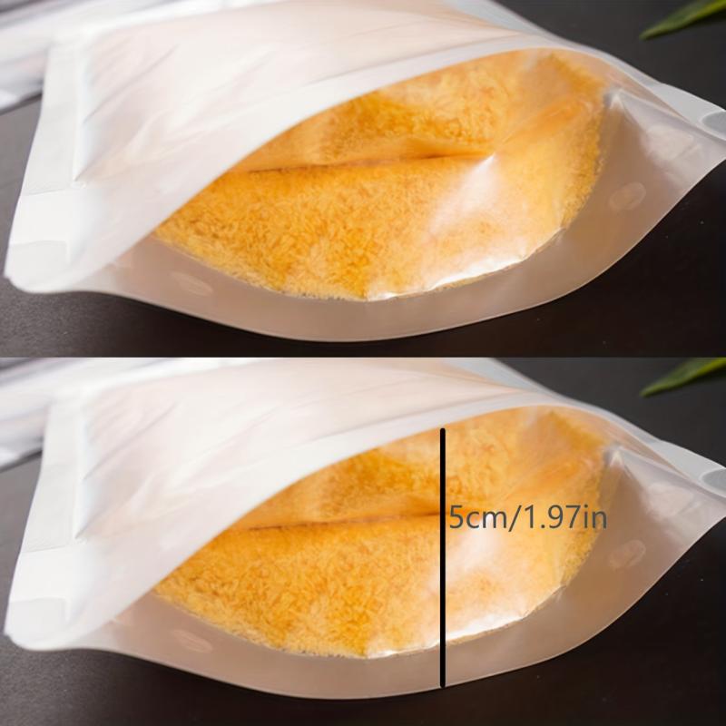 5pcs Self Standing Reusable Food Storage Bag Leakproof Kitchen Organizer