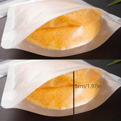 5pcs Self Standing Reusable Food Storage Bag Leakproof Kitchen Organizer