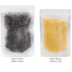 5pcs Self Standing Reusable Food Storage Bag Leakproof Kitchen Organizer