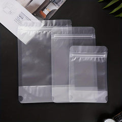 5pcs Self Standing Reusable Food Storage Bag Leakproof Kitchen Organizer