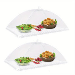 Mesh Food Cover Set Pop Up Tents Reusable Collapsible Nets Camping Picnic Beach