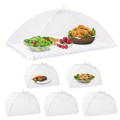 Mesh Food Cover Set Pop Up Tents Reusable Collapsible Nets Camping Picnic Beach