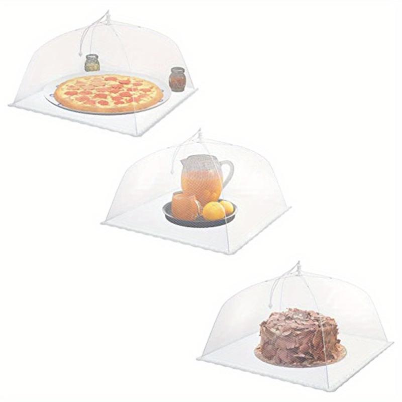 Mesh Food Cover Set Pop Up Tents Reusable Collapsible Nets Camping Picnic Beach