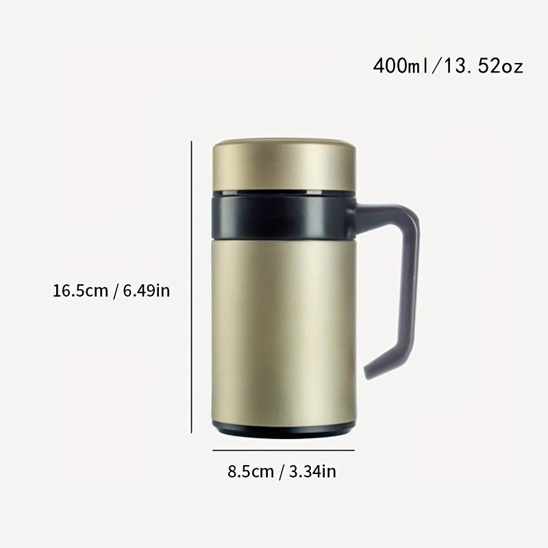 400ml Thermal Cup With Tea Infuser Stainless Steel Vacuum Insulated