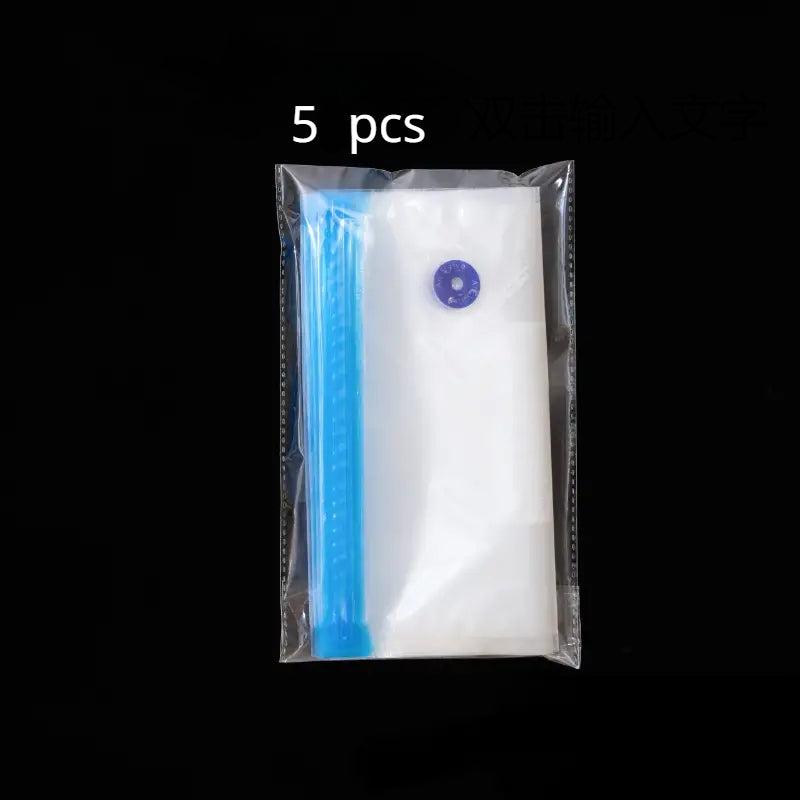 10pcs Food Vacuum Compressed Bags with Self-sealing Zippers Household Reusable