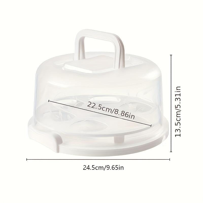 Portable Cake Box with Lid Dust Proof Anti Cross Flavor Cake Preserv