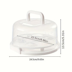 Portable Cake Box with Lid Dust Proof Anti Cross Flavor Cake Preserv