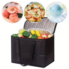 Insulated Reusable Grocery Bag 35L Durable Heavy Duty Large Size