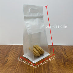 5pcs Transparent Cotton Paper Bag Leakproof Food Storage Bag
