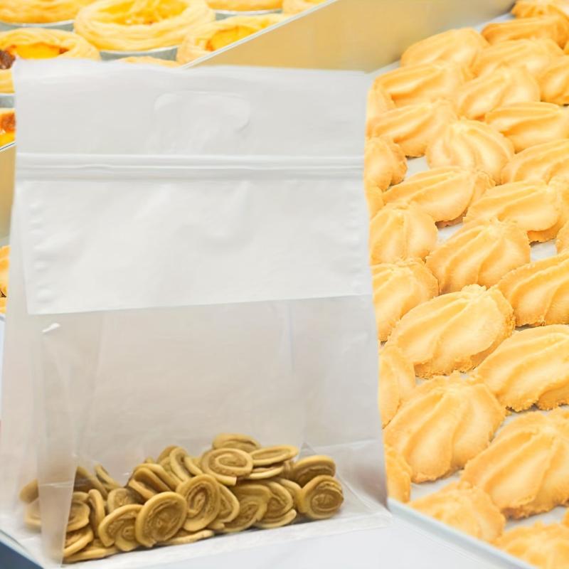 5pcs Transparent Cotton Paper Bag Leakproof Food Storage Bag