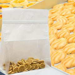 5pcs Transparent Cotton Paper Bag Leakproof Food Storage Bag