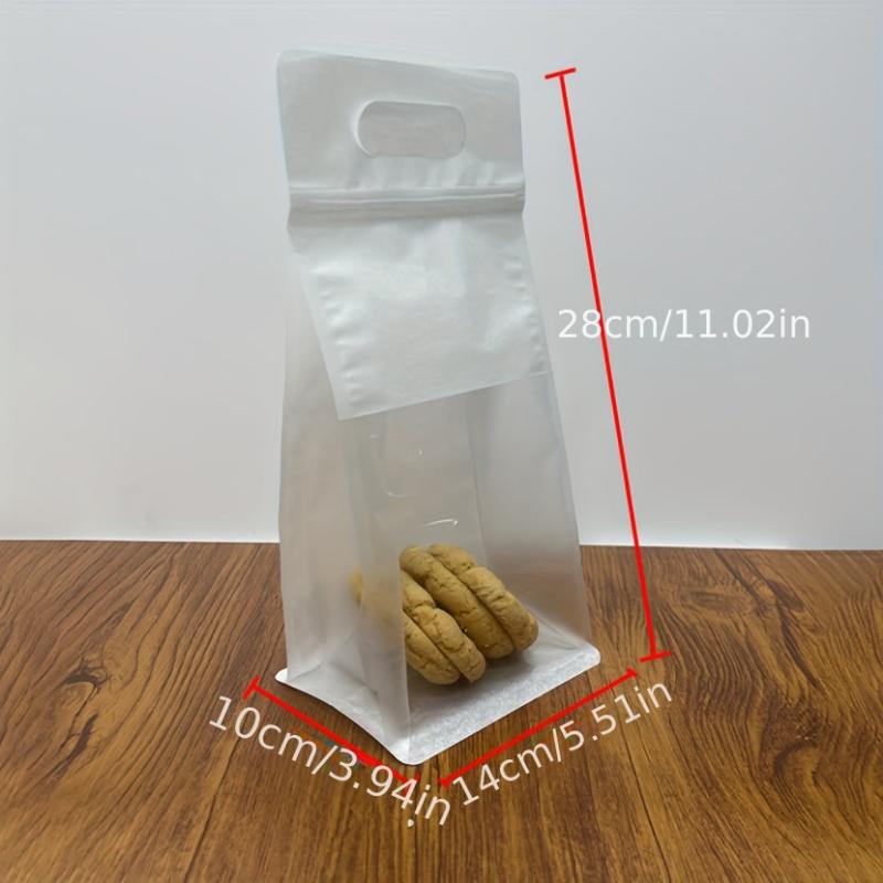 5pcs Transparent Cotton Paper Bag Leakproof Food Storage Bag