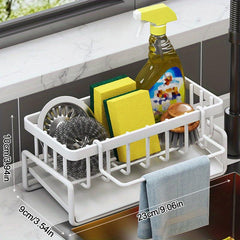 Faucet Sponge Brush Holder Kitchen Sink Caddy Organizer Over Faucet