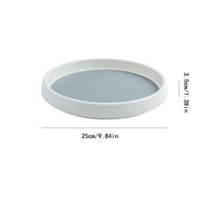360u00b0 Rotating Seasoning Tray Dip Bowl Fruit Dish Seasoning Plate Bathroom Shelf